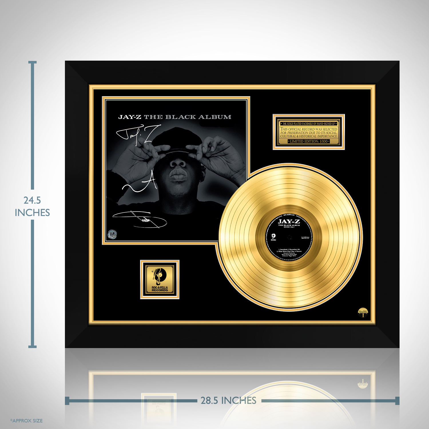 Jay-Z The Black Album Gold LP Limited Signature Edition Custom 